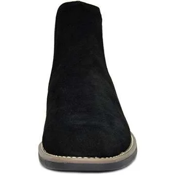 Bruno Marc Men's Urban-06 Black Suede Leather Chelsea Ankle Boots - 13 M US