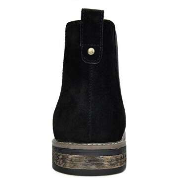 Bruno Marc Men's Urban-06 Black Suede Leather Chelsea Ankle Boots - 13 M US