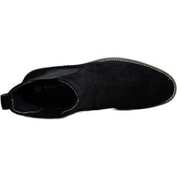 Bruno Marc Men's Urban-06 Black Suede Leather Chelsea Ankle Boots - 13 M US
