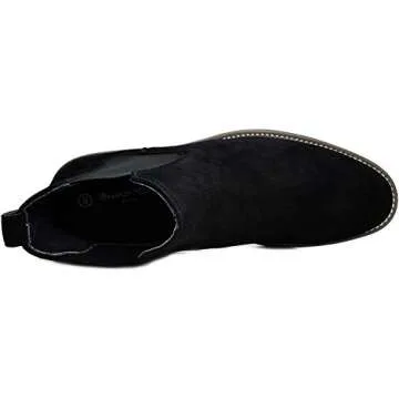 Bruno Marc Men's Urban-06 Black Suede Leather Chelsea Ankle Boots - 13 M US