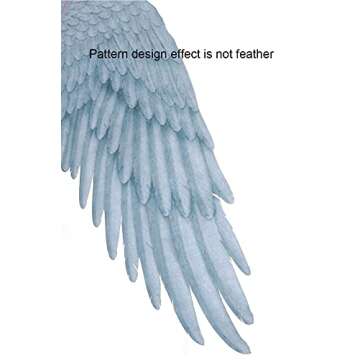 Himine Non-Woven Fabric Festive Party Angel Wings Suitable for Men and Women Decorative Wings (White+Blue)