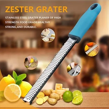 Expert Citrus Lemon Zester & Cheese Grater for Effortless Cooking