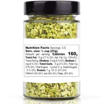GUSTO ETNA Chopped Pistachios, 3.5 oz Pure Flavor