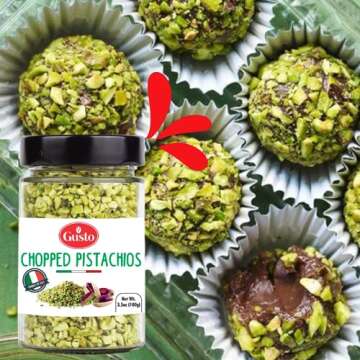 GUSTO ETNA Chopped Pistachios, 3.5 oz Pure Flavor