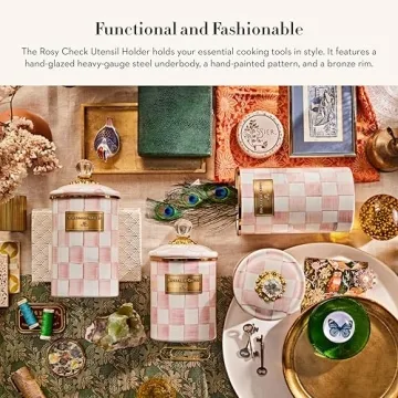 MACKENZIE-CHILDS Enamel Utensil Holder for Kitchen