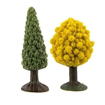 Safari Ltd. Trees TOOB - Figurines of Pine, Elm, Juniper, Monkey Puzzle, Topiary, Petticoat, Aspen, Two Maples - Educational Toy Figures For Boys, Girls & Kids Ages 3+