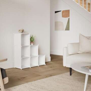 C&AHOME Cube Storage Organizer, 6-Cube Shelves Units, Closet Cabinet, DIY Plastic Modular Book Shelf...