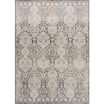 Hauteloom Vintage Damask Area Rug for Cozy Home Spaces
