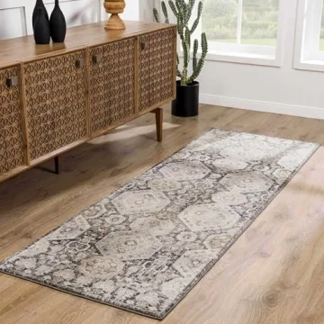 Hauteloom Vintage Damask Area Rug for Cozy Home Spaces