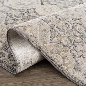 Hauteloom Vintage Damask Area Rug for Cozy Home Spaces