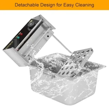 ROVSUN 22.8QT Electric Deep Fryer with Baskets and Lids