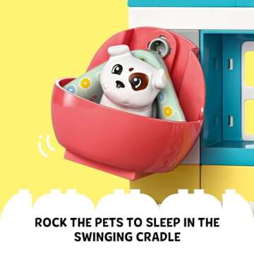 LEGO DUPLO Town Visit to The Vet Clinic Pet-Care Role-Play Toy, Dog, Cat and Veterinarian Figures, Social Emotional Learning Pretend Play Animal Set for Toddlers Aged 2 Years Old and Up, 10438