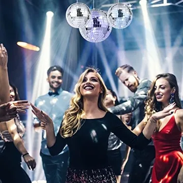 8 Mirror Disco Balls for Parties and Home Decorations