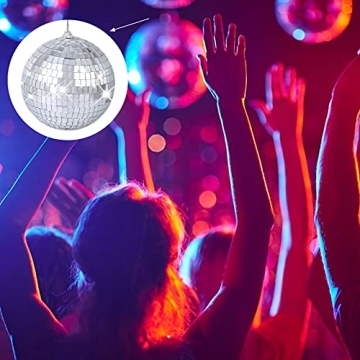 8 Mirror Disco Balls for Parties and Home Decorations