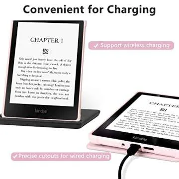 COO Case for 6.8" Kindle Paperwhite (11th Generation 2021 Release), PU Leather Slim Smart Cover for Kindle Paperwhite & Kindle Paperwhite Signature Edition with Auto Sleep/Wake (Pink)