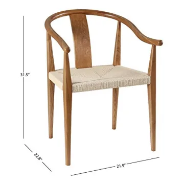 Stone & Beam Ash Wood Wishbone Chair Natural Finish