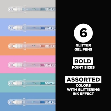 SAKURA Gelly Roll Stardust Glitter Gel Pens - 6 Pack
