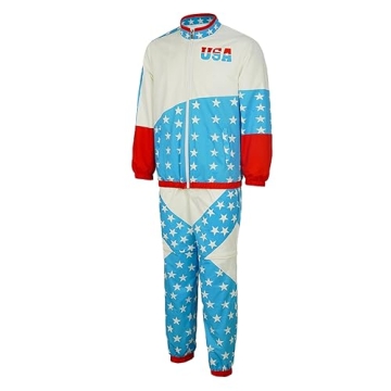 GQIZLPWF Retro 80s Windbreaker Suit for Trendy Style!