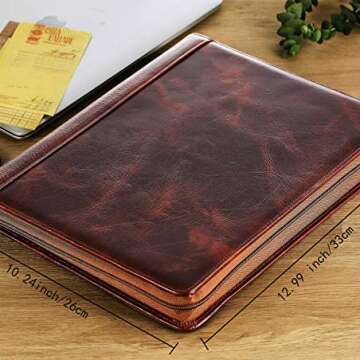 Men's Leather Portfolio Folder - Stylish & Functional