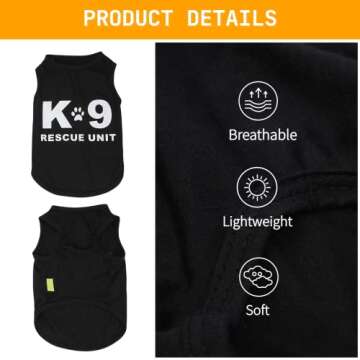 4 Pack Dog Clothes for Small Dog Boy Summer Pet Shirt Outfits Tshirt Cat Apparel Cute Puppy Clothes Small Dog Clothes Male Dog Clothes French Bulldog Dachshund Clothes Ropa para Perros,Medium