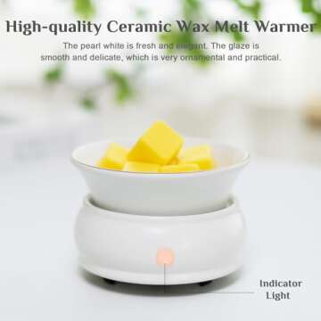 Bobolyn Wax Melt Warmer Burner Electric Scented Candle Wax Warmer, 4-in-1 Scented Wax Fragrance Melt...