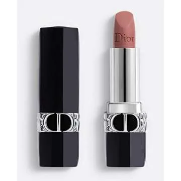 Dior Rouge 100 Nude Pink Mini Lipstick Matte Finish Travel Size 1.4g / 0.04oz