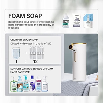 VOVGUU Touchless Soap Dispenser - Adjustable Foam & Rechargeable