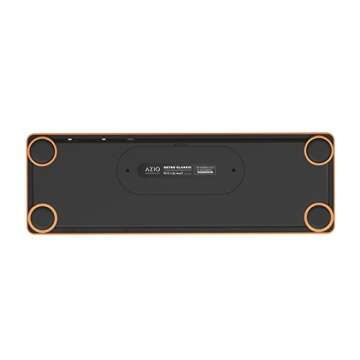 Azio Retro Classic Bluetooth 5.0 (Artisan) - Wireless/USB Wired Vintage Backlit Leather Mechanical Keyboard for PC/Mac (MK-RETRO-L-03B-US)