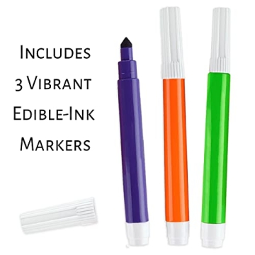 Halloween Cookie Decorating Kit with Edible Markers for Kids