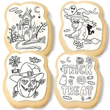 Halloween Cookie Decorating Kit with Edible Markers for Kids