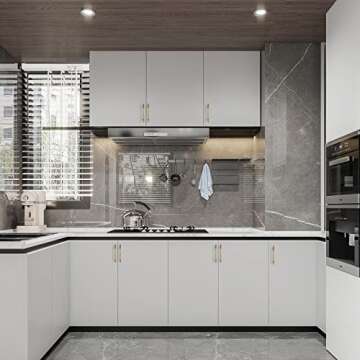 Asidrama 10 Pack 5 Inch(128mm) Champagne Bronze Kitchen Cabinet Handles,Brushed Brass Cabinet Pulls Kitchen Cabinet Hardware for Cupboard Gold Drawer Pulls