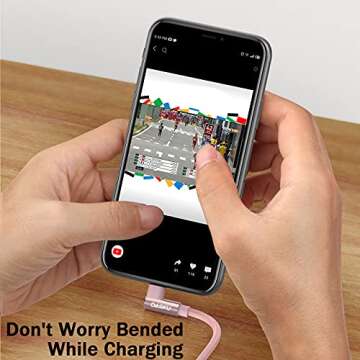 90 Degree iPhone Charger 10FT - Fast, Durable & Universal