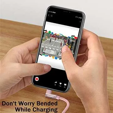 90 Degree iPhone Charger 10FT - Fast, Durable & Universal