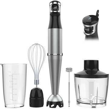 Versatile 1100W Handheld Immersion Blender