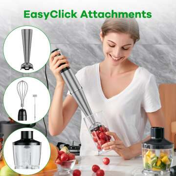 Versatile 1100W Handheld Immersion Blender