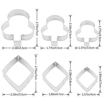 Yunko Cookie Cutter Set for Perfect Cake Decorating