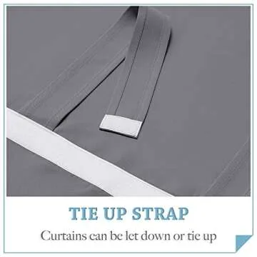 RYB HOME Blackout Door Curtain for Patio and French Doors