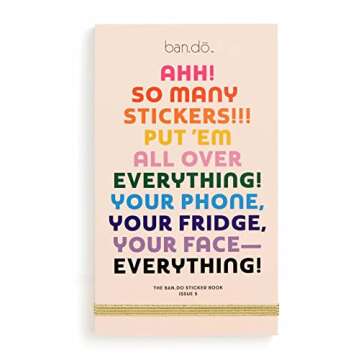 ban.do Planner Sticker Book with Over 700 Assorted Stickers, 35 Pages of Colorful Unique Stickers fo...