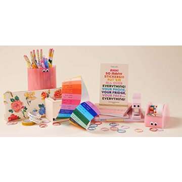 ban.do Planner Sticker Book with Over 700 Assorted Stickers, 35 Pages of Colorful Unique Stickers for Journals/Calendars, Issue 5