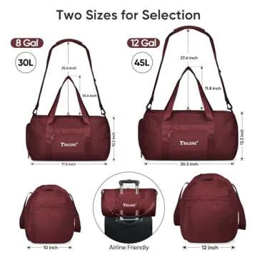 BALEINE Lightweight Waterproof Gym Bag for All Ages