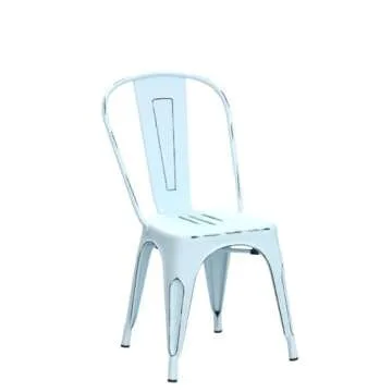 Furmax Metal Dining Chairs Set of 4 - Stylish & Stackable