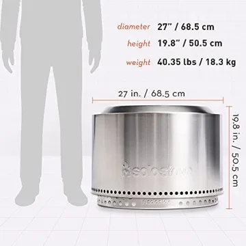 Solo Stove Yukon 2.0 Smokeless Fire Pit Outdoor Camping