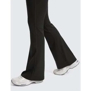 CRZ YOGA Maternity Flare Leggings with Pockets - Soft and Comfortable