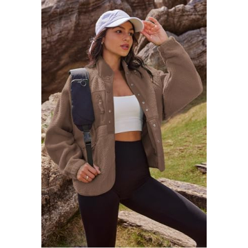 Cozy Nirovien Women's Fuzzy Fleece Jacket for Winter
