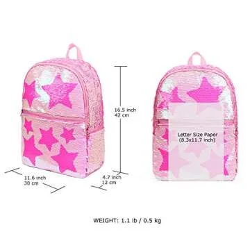 Sparkly Sequin Backpack for Kids - Cute Glittery Design