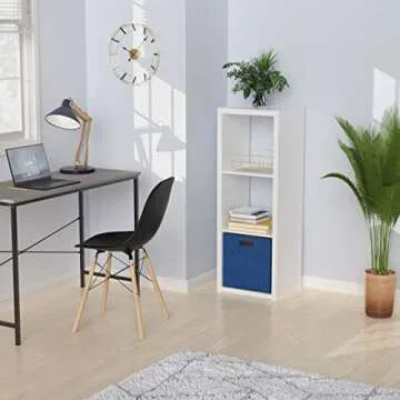 ClosetMaid 3-Cube Storage Organizer Easy Assembly White