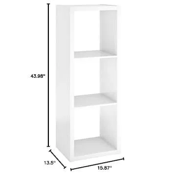 ClosetMaid 3-Cube Storage Organizer Easy Assembly White