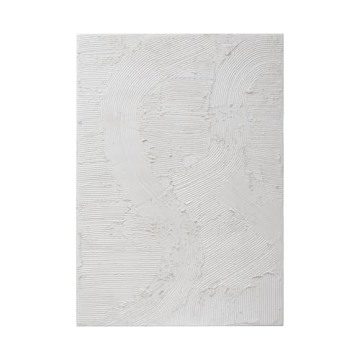 Modern White Fir Wood Putty Wall Decor Scandinavian Style