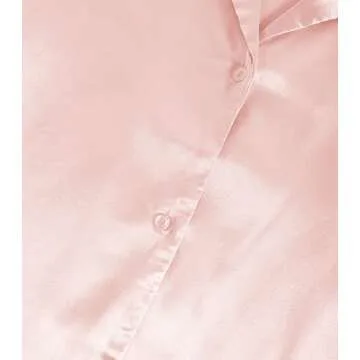 LYANER Women's Satin Pajama Set Dusty Pink for Ultimate Comfort