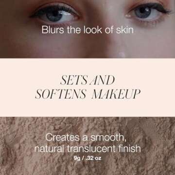 RMS Beauty UnPowder, Finishing Powder Makeup, Pore Minimizer for Face, Talc Free Setting Powder, Translucent Powder, Loose Powder Makeup, Face Powder, Makeup Loose Setting Powder, Baking Powder Makeup